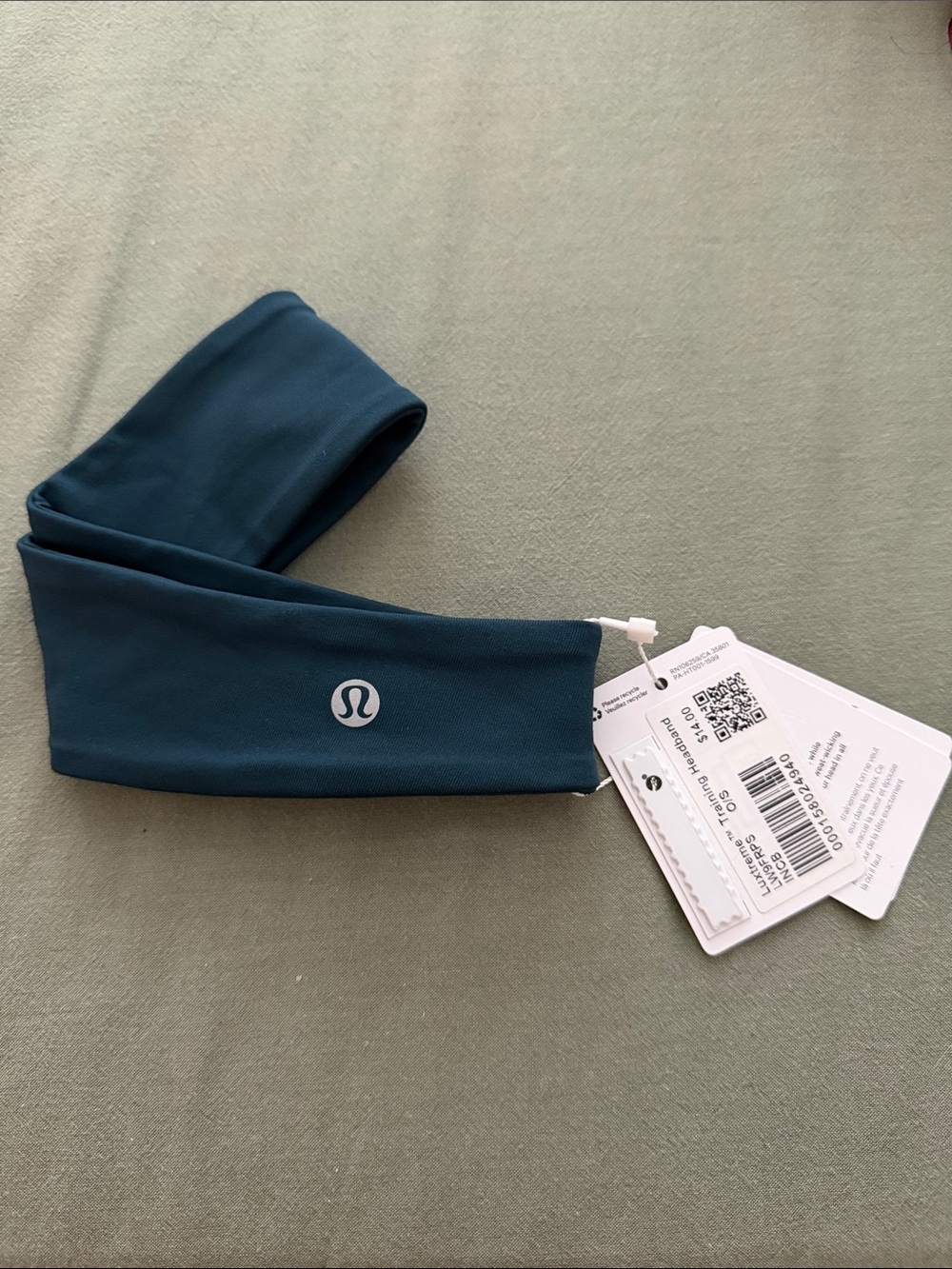 lululemon athletica women’s Teal-Blue Performance Headband